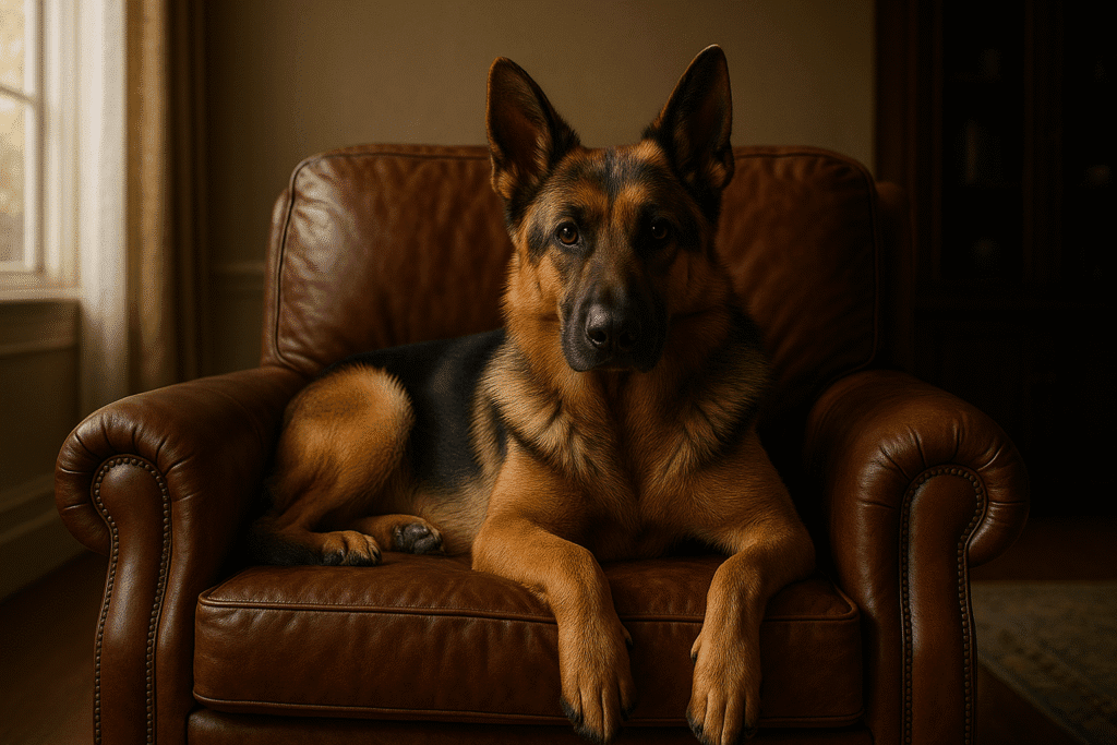 german shepherd spot stealer