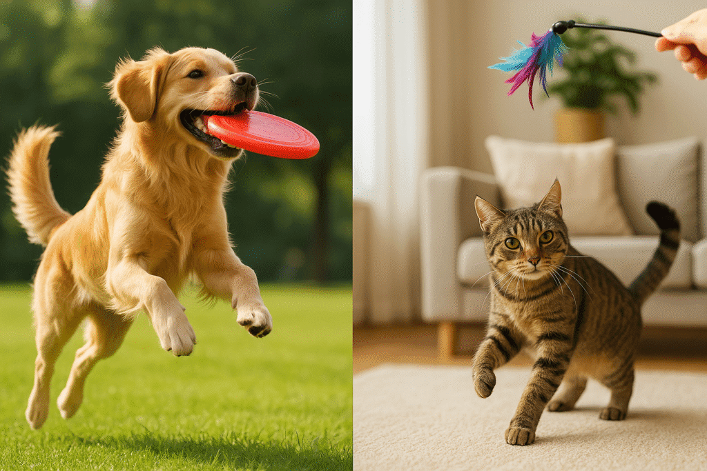 Why Exercise & Mental Stimulation Are Key to Your Pet's Happiness 1 dog and cat playing